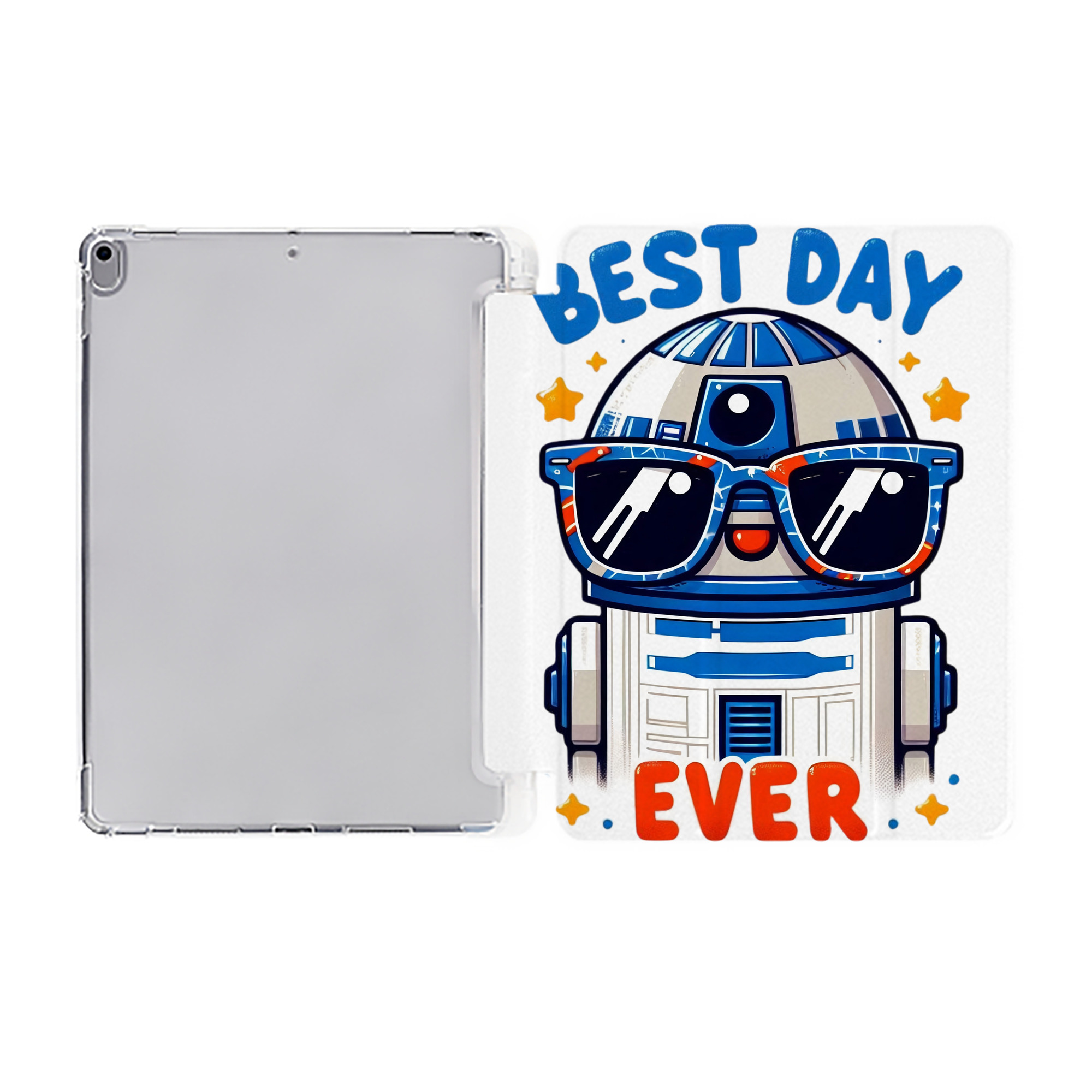 （画像用） スター・ウォーズ Star Wars IPad ケース ペン収納付き 三つ折りスタンド PUレザー×シリコン 対応機種9.5/10.5/10.9インチ